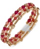 3-Pc. Gold-Tone Multi-Stone Coil Bracelet