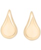 Puff Teardrop Stud Earrings in Gold Vermeil, Created for Macy's