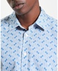 Men's Linear Print Long Sleeve Shirt