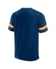 Men's Navy Chicago Bears Jersey Tackle V-Neck T-shirt