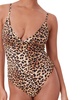 Women's Lanikai Leopard-Print V-Neck One-Piece Swimsuit