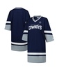 Women's Navy Dallas Cowboys Slap Shot V-Neck 3/4 Sleeve Sneaker Dress