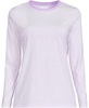 Petite Relaxed Supima Cotton Long Sleeve Crew Neck T-Shirt