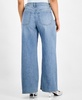 Petite Studded Mid-Rise Wide-Leg Jeans, Exclusively at Macy's
