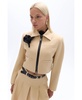 Women's Shoulder Pad Crop Jacket
