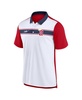 Men's White, Red California Angels Rewind Stripe Polo Shirt