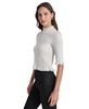 Women's Sequin Smocked Elbow-Sleeve Top
