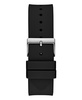 Men's Analog Black Silicone Watch 45mm