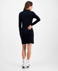 Women's Tulip-Hem Ruched-Front Long-Sleeve Dress, Exclusively at Macy's 