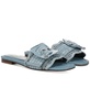 Women's Bambi Raffia Buckle Slide Sandals