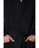 Men's Cotton Blend Shawl Robe Lightweight Kimono Knit Spa Bathrobe