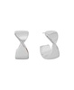 Crossover Push Back Hoop Earrings