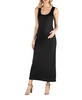 Scoop Neck Maternity Maxi Dress with Racerback Detail
