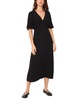 Women's Flutter-Sleeve V-Neck Midi Dress