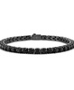 Men's Icon Black Spinel (1/10 ct. t.w.) Tennis Bracelet in Sterling Silver