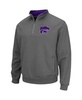 Men's Charcoal Kansas State Wildcats Tortugas Logo Quarter-Zip Jacket