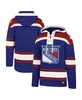 Men's Blue New York Rangers Big and Tall Superior Lacer Pullover Hoodie
