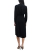 Women's Collarless V Neckline Belted Dress