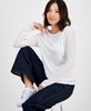 Petite Long-Sleeve Double-Layer Knit Top, Exclusively at Macy's