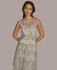 Women's Sequin Embellished Mesh Sleeveless Top