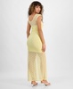 Women's Cap-Sleeve Side-Slit Lace Maxi Dress, Exclusively at Macy's