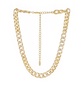Bold and Gold Plated Crystal Link Chain Necklace