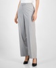 Women's Mid-Rise Wide-Leg Extended-Tab Pants, Regular & Petite