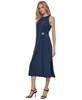 Women's Hardware-Trim Side-Ruched Sleeveless Dress