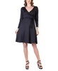Women's Chic V-neck Long Sleeve Belted Dress