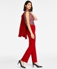 Women's Stretch-Crepe Straight-Leg Pants, Regular & Petite 
