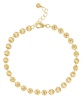 Fine Silver-Plated or 18K Gold-Plated Disc Anklet