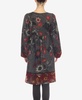 Women's Paisley Flower Embroidered Sweater Dress