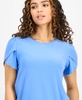 Women's Tulip-Sleeve Crewneck Top