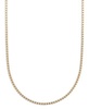 18K Gold over Sterling Silver Necklaces, 18-30" Box Chain
