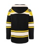 Men's Black, Gold Boston Bruins Superior Lacer Pullover Hoodie