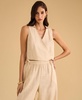 Women's Collared Crossover Cropped Top