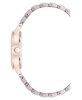 Women's Quartz Taupe Ceramic Bracelet Floral Dial Watch, 34mm