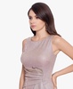 Petite Glitter Draped Gown