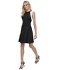 Women's Colorblocked Sleeveless Scuba Crepe Dress