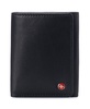 Mens Leon Trifold Wallet RFID Safe Bifold Genuine Leather ID Window