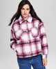 Women's Plaid Drop-Shoulder Jacket, Created for Macy's