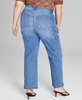 Trendy Plus Size Utility Jeans