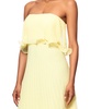 Women's Pleated Strapless Gown