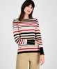 Women's Boat-Neck Striped Sweater