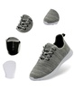 Men's AlpineSwiss Knit Fashion Sneakers Lightweight Athletic Walking Tennis Shoes