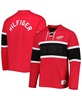 Men's Red Detroit Red Wings Walter Lace-Up Long Sleeve Top