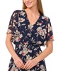 Women's Smocked-Waist Flutter-Sleeve Maxi Dress