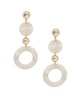 Soft Focus Resin Circle Drop Earrings