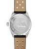 Men's Swiss Alpiner Black Perforated Leather Strap Watch 42mm