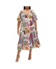 Plus Size Simona Print Dress